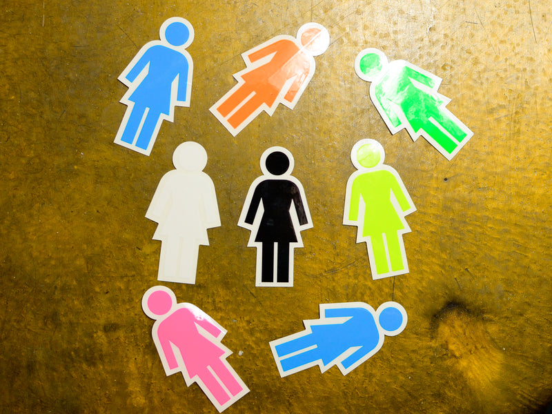 Girl Sign Sticker Girl Logo Medium Sticker - Multi – THE SURE STORE