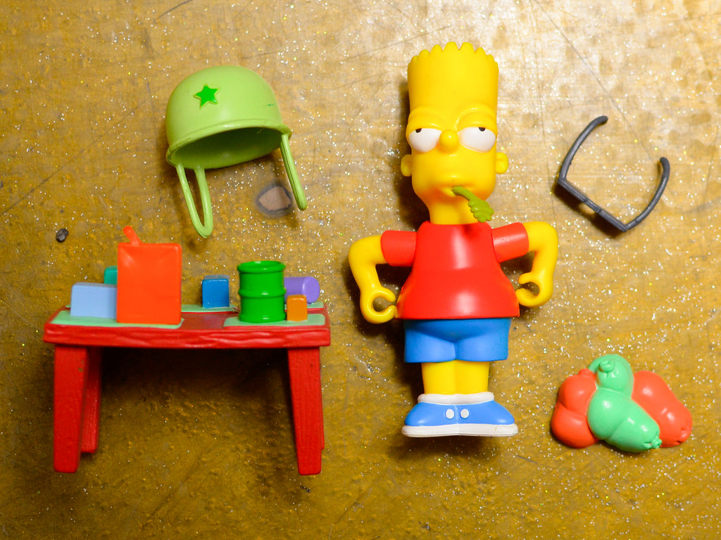 Military Bart - Playmates Simpsons World Of Springfield Vintage Figure