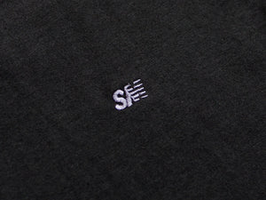 SM Classic Micro Embroidered T-Shirt - Black / Dark Grey
