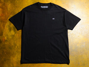 SM Classic Micro Embroidered T-Shirt - Black / Dark Grey