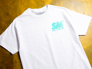 SM T-Shirt - White / Jade