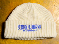 Little Lonsdale St. Cable Beanie - Off White