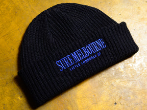 Little Lonsdale St. Cable Beanie - Navy
