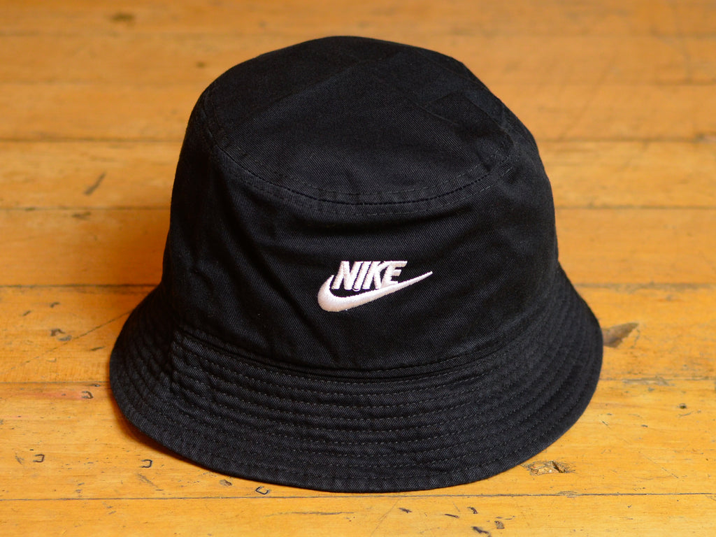 Nike NSW Futura Twill Bucket Hat - Black / White