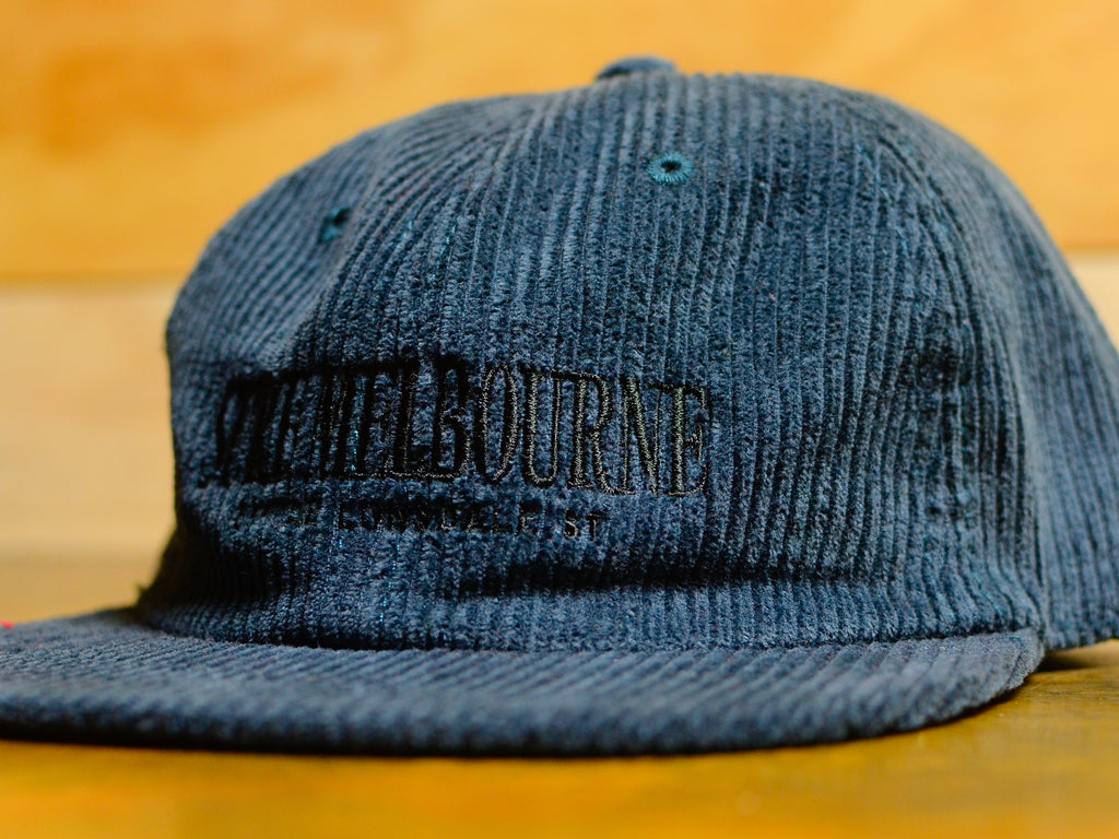 Little Lonsdale St. Cord Cap - Petrol Blue