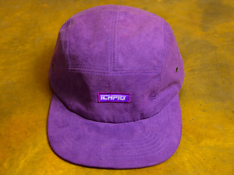 Strike Suede 5 Panel Caps - Purple