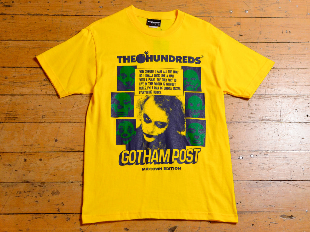 The Hundreds x The Dark Knight Gotham Post T-Shirt - Yellow