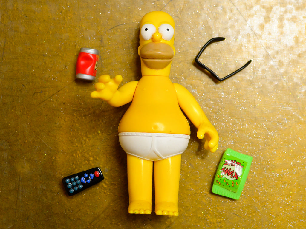Casual Homer - Playmates Simpsons World Of Springfield Vintage Figure