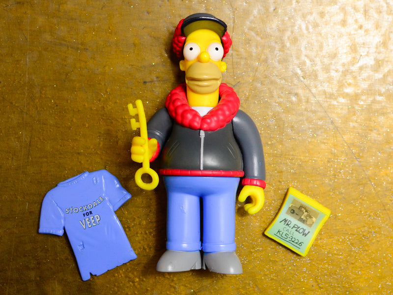 Mr. Plow Homer - Playmates Simpsons World Of Springfield Vintage Figure