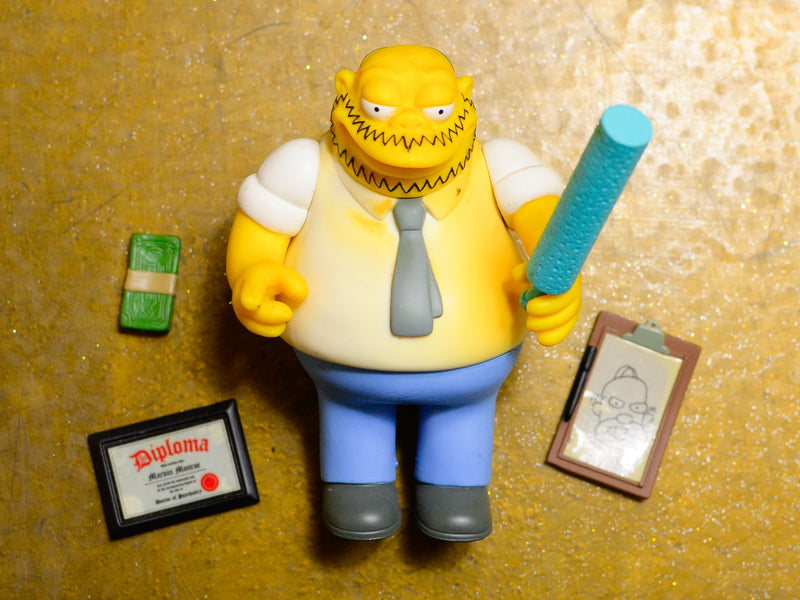 Dr. Monroe - Playmates Simpsons World Of Springfield Vintage Figure