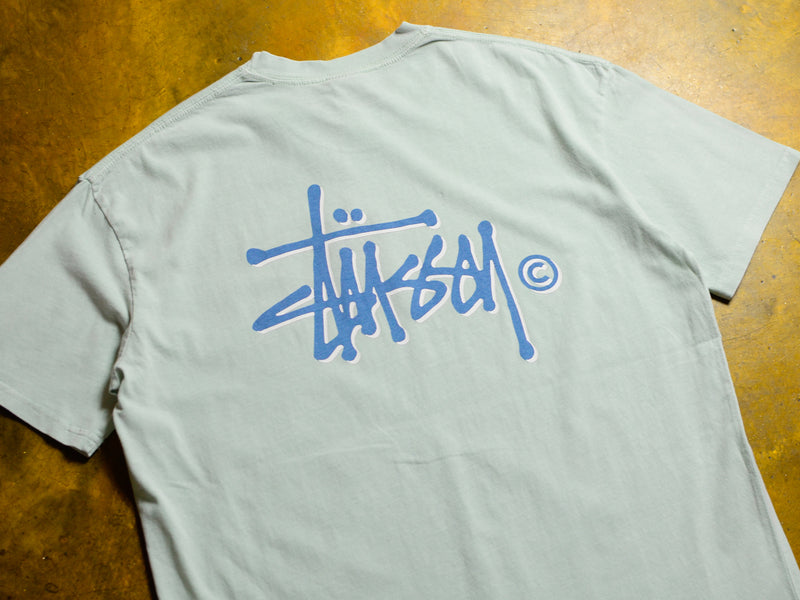 Pigment Shadow Graffiti T-Shirt - Tranquil Blue