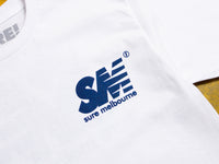 SM T-Shirt - White / Navy