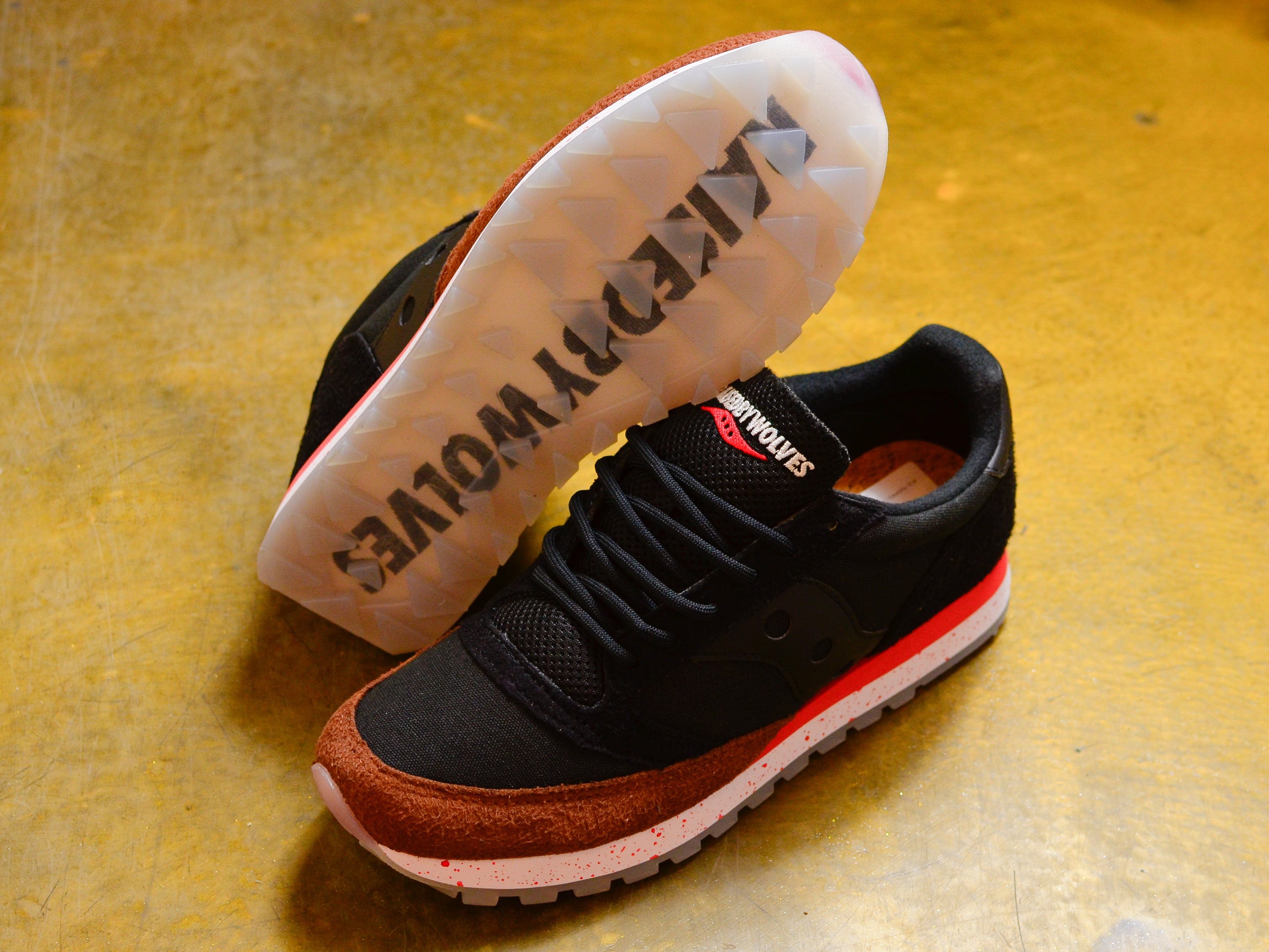 Saucony x Raised By Wolves Jazz 81 Feral Child - Black / Brown 