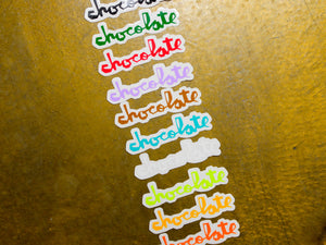 Chocolate Chunk Sticker - Multi