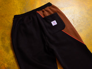 Motion Fleece Track Pant - Brown / Black