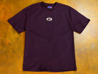 SM Oval Heavyweight Embroidered T-Shirt - Plum