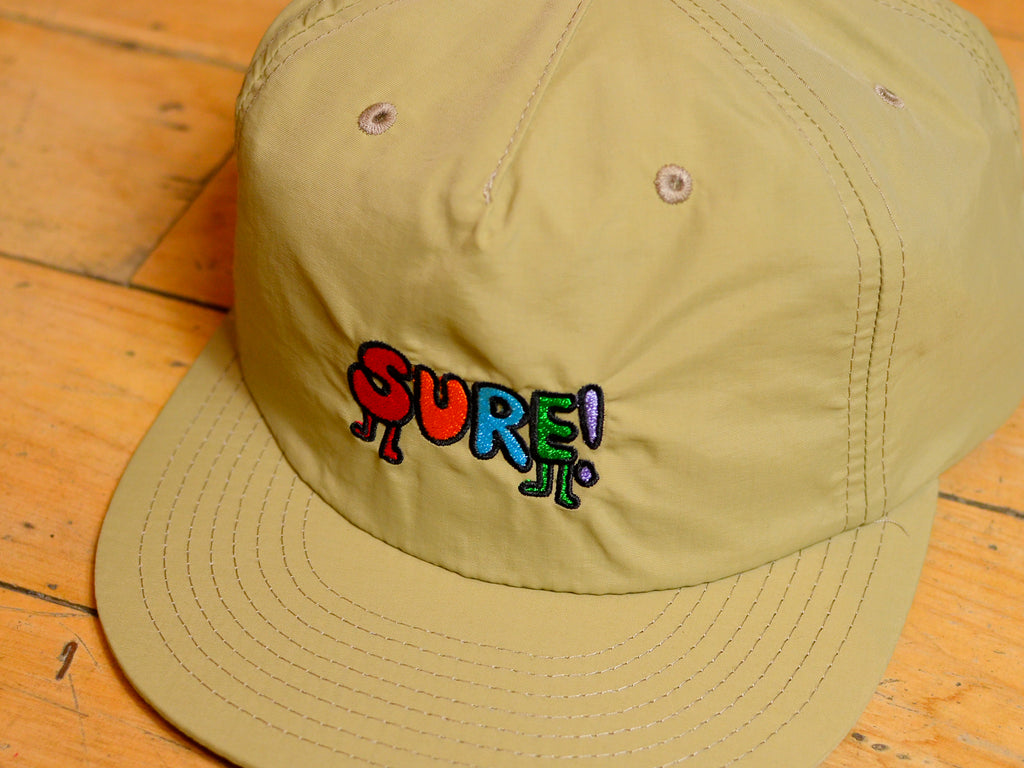Daria Embroidered Nylon Snapback - Khaki