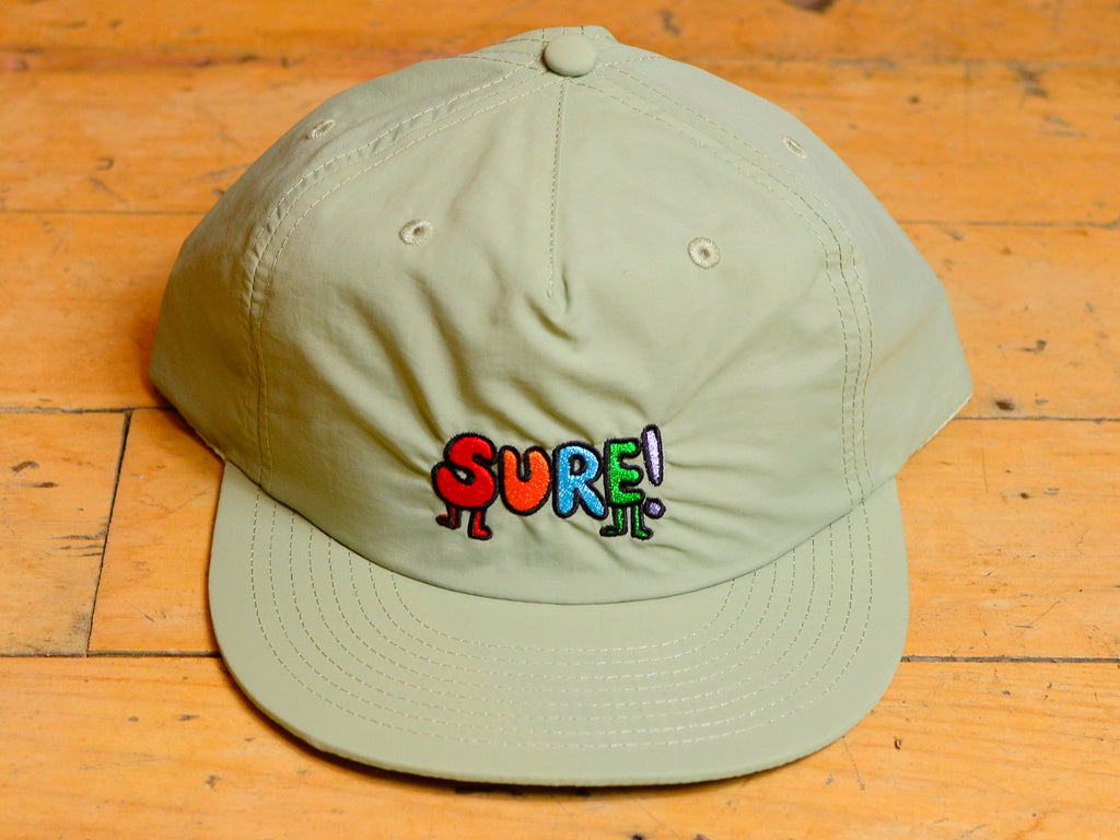 Daria Embroidered Nylon Snapback - Pistachio