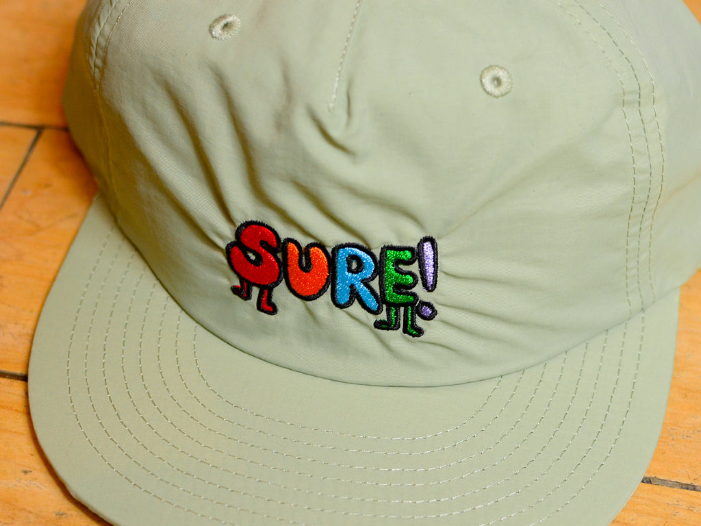 Daria Embroidered Nylon Snapback - Pistachio