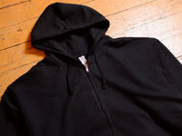 Independent Fleece Blank Zip Hood - Black