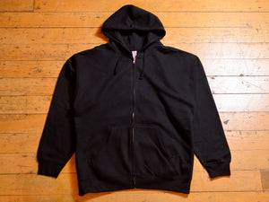 Independent Fleece Blank Zip Hood - Black