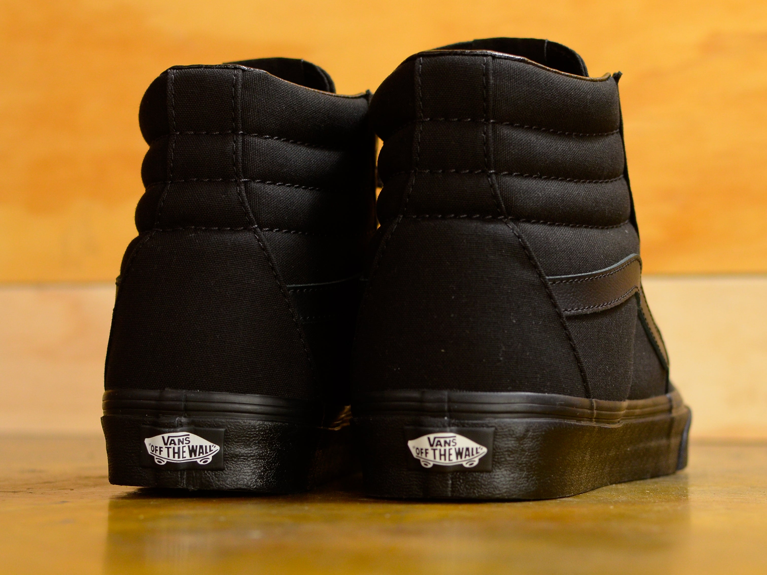 full black high top vans