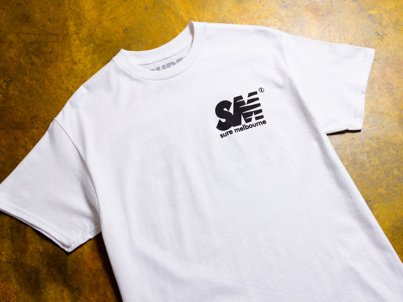 SM T-Shirt - White / Black