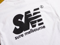 SM T-Shirt - White / Black