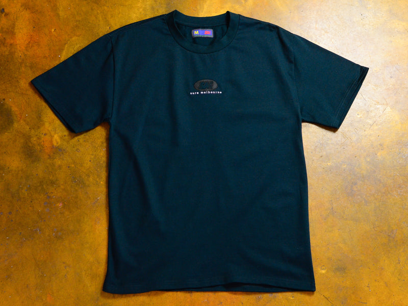 SM Oval Heavyweight Embroidered T-Shirt - Pine Green / Black
