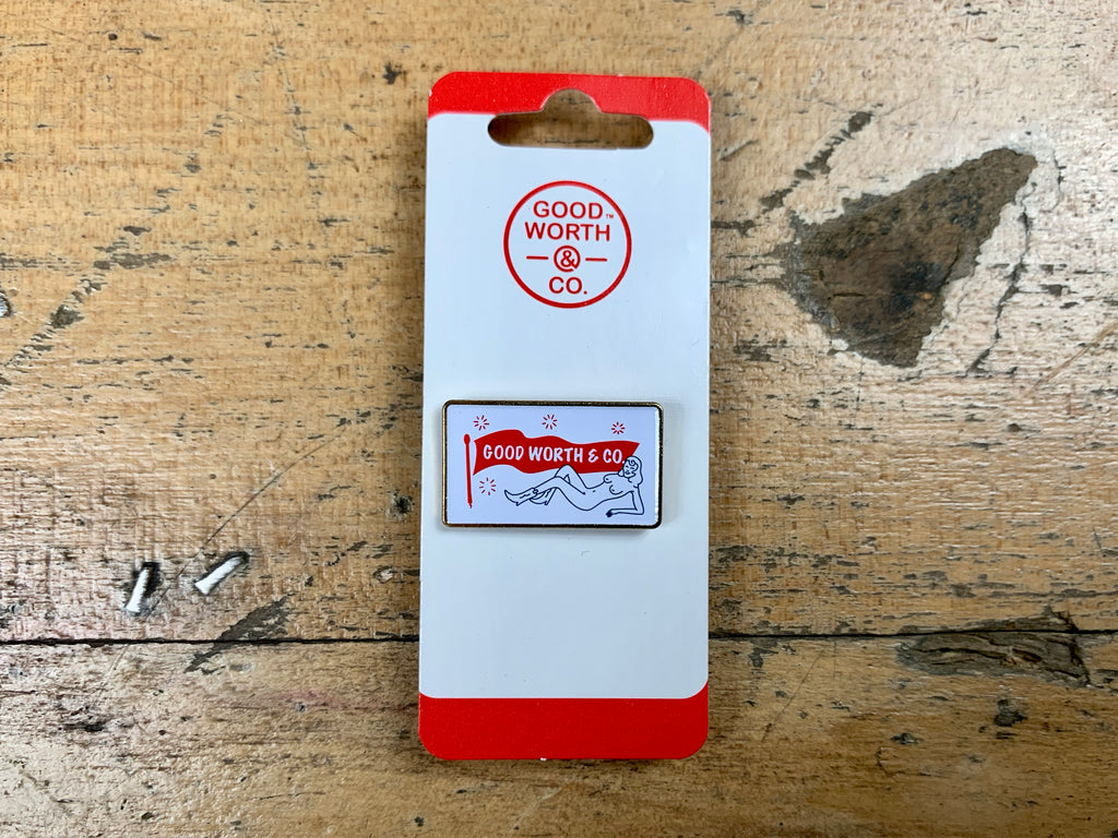 Good Worth Logo Pin